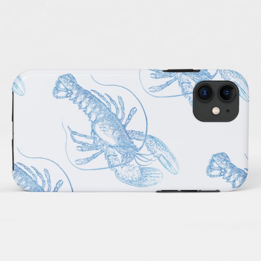 Coques Case-Mate iPhone Homard bleu (Dos (Horizontal))