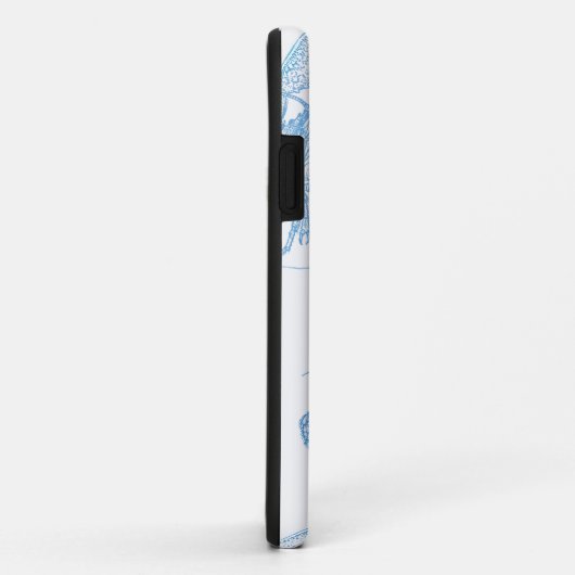 Coques Case-Mate iPhone Homard bleu (Dos/Droite)