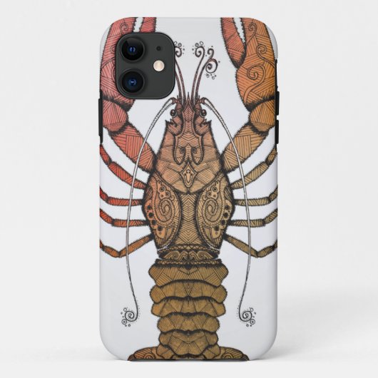 Coques Case-Mate iPhone Homard de style (Dos)