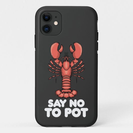 Coques Case-Mate iPhone Homard dit non au pot (Dos)