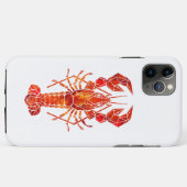 Coques Case-Mate iPhone Homard polygonal rouge (Dos (Horizontal))