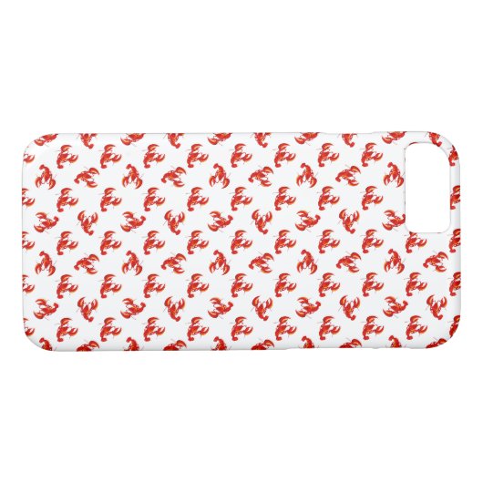 Coques Case-Mate iPhone Homards rouges mignons (Dos (Horizontal))