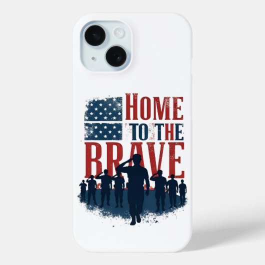 Coques Case-Mate iPhone Home of the Brave Salute Tee (Verso)