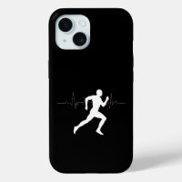 Homme Coureurs Silhouette Arrière - plan noir