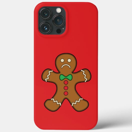 Coques Case-Mate iPhone Homme de pain d'épice triste (Verso)