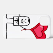 Coques Case-Mate iPhone Homme et coeur (Verso (horizontal))