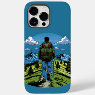 Coque Pour Pour iPhone 14 Pro Max Homme faisant une randonnée sur un sentier comme l