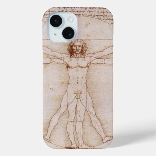 Coques Case-Mate iPhone Homme vitruvien par Leonardo da Vinci (Verso)