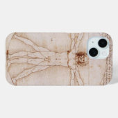 Coques Case-Mate iPhone Homme vitruvien par Leonardo da Vinci (Verso (horizontal))