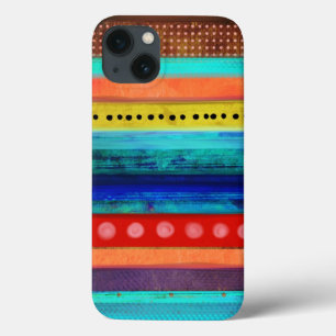 Coques Pour iPhone Hommes Homme Grungy Grungy Couleurs de blocs