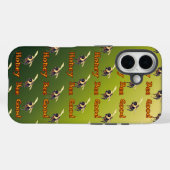 Coques Case-Mate iPhone Hone Bee Good - Sur Dégradé Vert (Verso (horizontal))