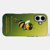Coques Case-Mate iPhone Honey Bee Grateful Graphic With Attitude (Verso (horizontal))