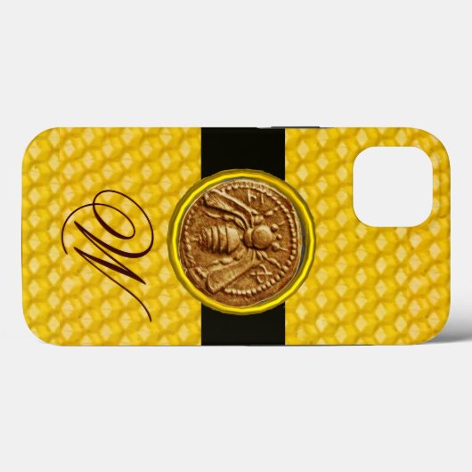 COQUES Case-Mate iPhone HONEY BEE, MONOGRAMME DE L'OEUVRE (Verso (horizontal))
