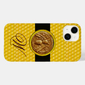 COQUES Case-Mate iPhone HONEY BEE, MONOGRAMME DE L'OEUVRE (Verso (horizontal))