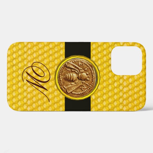 COQUES Case-Mate iPhone HONEY BEE, MONOGRAMME DE L'OEUVRE (Verso (horizontal))