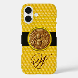 COQUES iPhone 16  HONEY BEE, MONOGRAMME DE L'OEUVRE