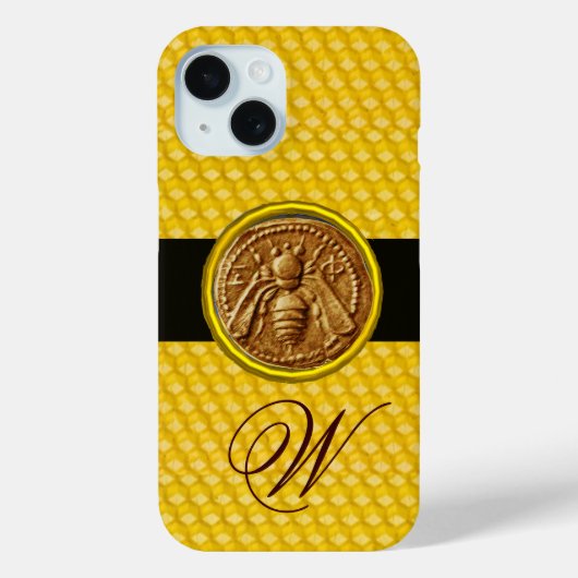 COQUES Case-Mate iPhone HONEY BEE, MONOGRAMME DE L'OEUVRE (Verso)
