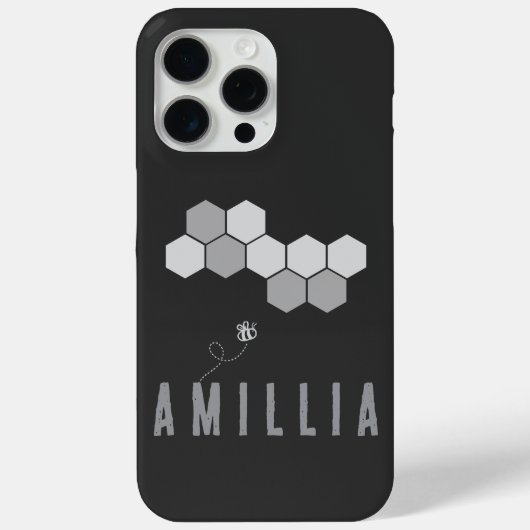 Coques Case-Mate iPhone Honeypeb Bee Nom Typographie Design (Verso)