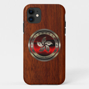 Coque Case-Mate Pour iPhone Hong Kong Seal on Mahogany Print