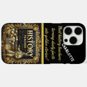 Coques Case-Mate iPhone Honorer un enseignant d'histoire passionnée (Verso (horizontal))