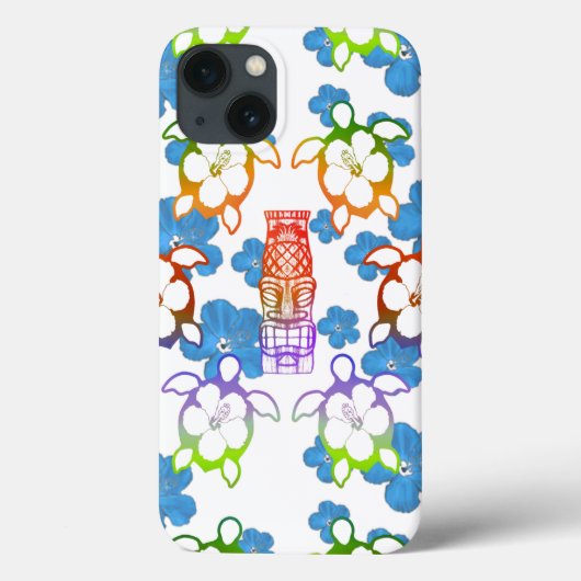 Coques Case-Mate iPhone Honu et Tikis tropicaux (Verso)