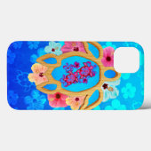 Coques Case-Mate iPhone Honu tropical hawaïen (Verso (horizontal))