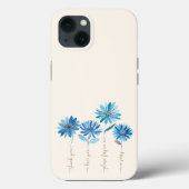 Coques Case-Mate iPhone Ho'oponopono & Fleurs Bleues Bohème (Verso)