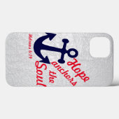 Coques Case-Mate iPhone Hope anchors the soul Hebrews bible (Verso (horizontal))
