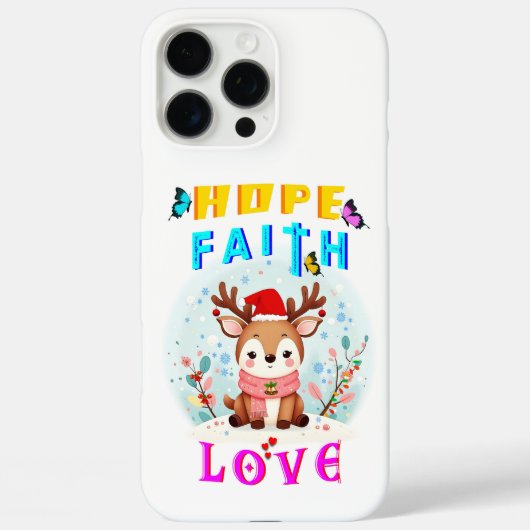 Coques Case-Mate iPhone Hope Faith Love (Verso)
