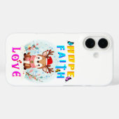 Coques Case-Mate iPhone Hope Faith Love (Verso (horizontal))