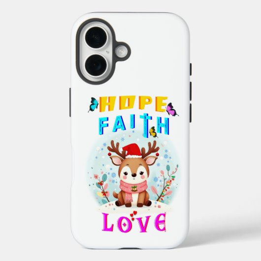 Coques Case-Mate iPhone Hope Faith Love (Verso)