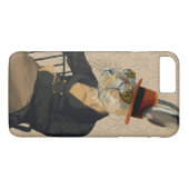 Coques Case-Mate iPhone Horatio Hare sur la chaise (Dos (Horizontal))