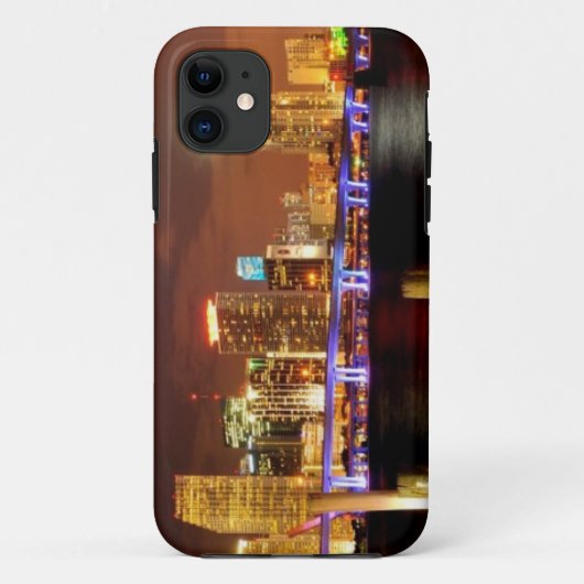 Coques Case-Mate iPhone Horizon de Miami la nuit, la Floride (Dos)