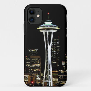 Etui iPhone Case-Mate Horizon de Seattle la nuit, avec l'aiguille de