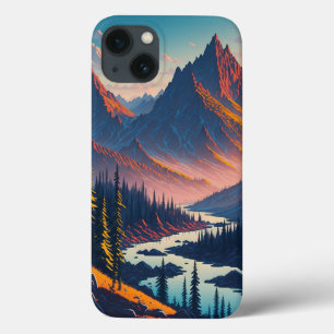 Case-Mate iPhone Case Horizon Forêt Montagne avec lever du soleil