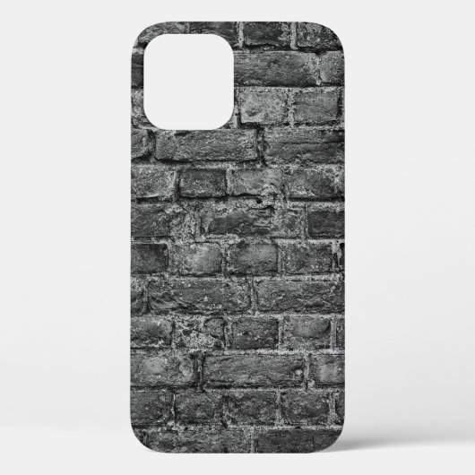 Coques Case-Mate iPhone horizontal part of black painted brick wallwall,br (Verso)