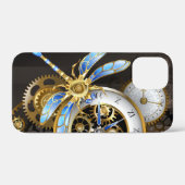 Coques Case-Mate iPhone Horloge à vapeur avec libellule mécanique (Verso (horizontal))