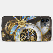 Coques Case-Mate iPhone Horloge à vapeur avec libellule mécanique (Dos (Horizontal))