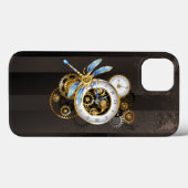 Coques Case-Mate iPhone Horloge à vapeur avec libellule mécanique (Verso (horizontal))