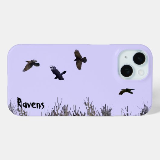 Coques Case-Mate iPhone Horloge des ravens (Verso (horizontal))