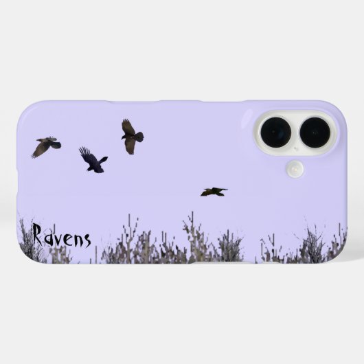Coques Case-Mate iPhone Horloge des ravens (Verso (horizontal))