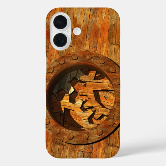 Coques Case-Mate iPhone horloge en bois (Verso)