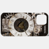 Coques Case-Mate iPhone Horloge et engrenages Steampunk (Verso (horizontal))