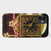 Coques Case-Mate iPhone Horloge étonnante à Noël (Dos (Horizontal))