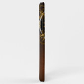 Coques Case-Mate iPhone Horloge Steampunk avec des engrenages anciens (Dos/Droite)