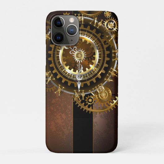 Coques Case-Mate iPhone Horloge Steampunk avec des engrenages anciens (Dos)