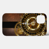 Coques Case-Mate iPhone Horloge Steampunk avec engrenages antiques (Verso (horizontal))