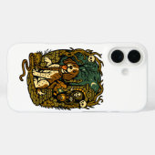 Coques Case-Mate iPhone Horror Spooky Skeleton Dog Aesthetic (Verso (horizontal))
