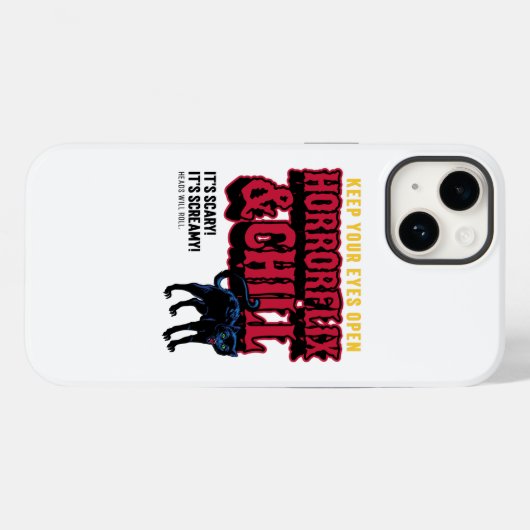 Coques Case-Mate iPhone Horrorflix Et Chaleur (Verso (horizontal))