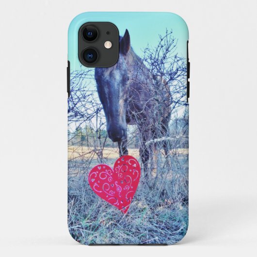 Coques Case-Mate iPhone Horse et heart (Dos)
